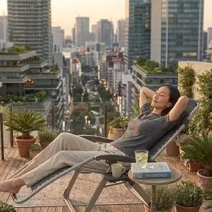 요즘핫이슈중력의자 접이식 캠핑의자 릴렉스체어 폴딩 안락의자