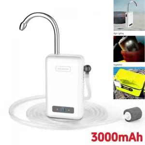 낚시양수기 휴대용 미니 산소 펌프 3-in-1 USB 충전 자동 워터 LED 조명 야외 낚시 3000mAh