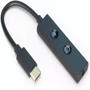 창의적인 사운드 블래스터 플레이 4 고해상도 외장 USB-C DAC 및 어댑터 Ft VoiceDetect 자동 마이크