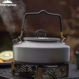 [RIZPICK]캠핑용 주전자 0.8리터 경량 주전자 접이식 손잡이 야외 캠핑 용품