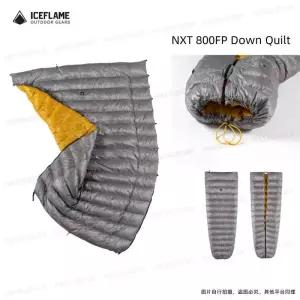 침낭 아이스 플레임 휴대용 RDS 방수 야외 초경량 오리털 이불 10D 나일론 여행 하이킹산