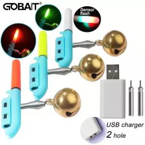 집어등 볼락 갈치 GOBAIT 대형 낚시 라이트 스틱 벨 클립 야광 LED CR425 36V 배터리 USB 충전 야간 물고기