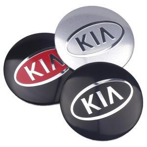 4개 56/60/65mm 자동차 휠 센터 허브 캡 스티커 배지 커버 기아 GT 라인 포르테 셀토스 K5 스포티지 씨드