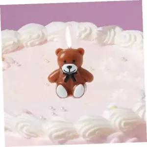 [RIZPICK]케이크초 해피니스리본곰생일초5개입생일케이크캐릭터초