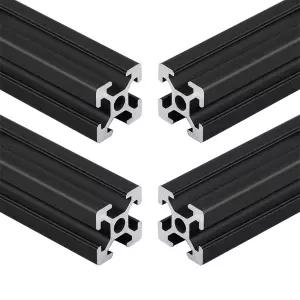4pcs 150mm T 슬롯 2020 알루미늄 압출 유럽 표준 양극 산화 선형 레일 3D 프린터 부품 및 CNC DIY