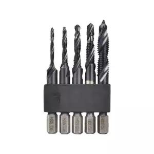 탭비트 기리 나사 탭 금속 HSS M35 드릴탭 5PCS 1세트