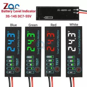 12V/24V/36V/48V 배터리 충전 표시기 보드 18650 리튬 이온 Lipo 레벨 red
