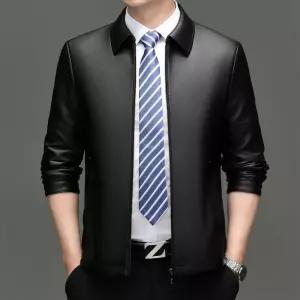남성 헤닝 리얼 가죽 재킷 가을 양 캐주얼 코트 J03Z3B KUK3