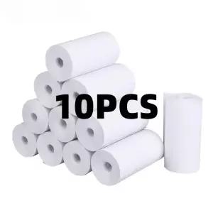 10 롤 57x25 MM 감열지 흰색 카메라 인스턴트 인쇄 용지 교체 액세서리 부품