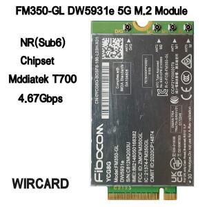FM350-GL DW5931e DW5931e-eSIM 5G M.2 모듈 Latitude 7440 Latitude 5531 9330 3571 노트북 5G 솔루션 500