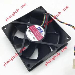 AVC DS08025R12U 64CFM P140 DC 12V 0.70A 80x80x25mm 서버 냉각 팬