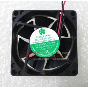 HLX HengLiXin 2 와이어 서버 냉각 선풍기, HD7025S12M DC 12V, 0.28A, 70x70x25mm