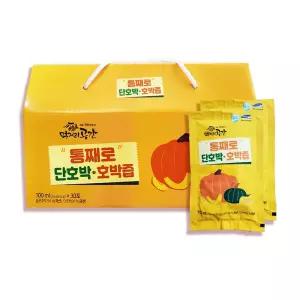통째로 호박즙늙은호박 단호박 100ml 30개입 1개 선물세트 명절 추석 설날 시댁 모임