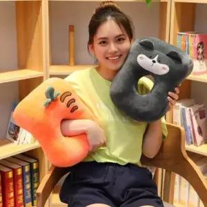 식탁의자쿠션 독서 쿠션 팔베개 등받이 의자 허리 받침