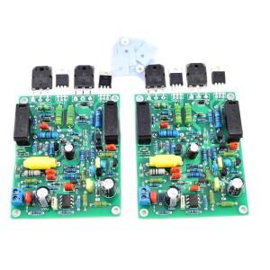한 쌍의 조립된 QUAD405-2 ONSEMI TL071 JFET 스테레오 채널 완성 보드