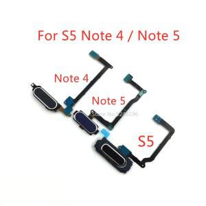 1pcs 지문 센서 홈 리턴 키 메뉴 버튼 삼성 호환 Galaxy Note 4 용 플렉스 케이블 Note 5 S5 터치 부품 교체