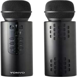 YONVO Bluetooth 5.3 무선 노래방 마이크 10W 스피커 포함 휴대용 클리어 보컬 에코 홈 파티 기계 청소년