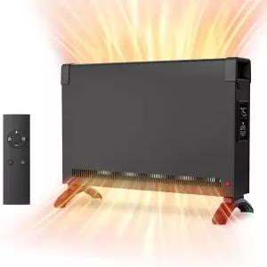 쿠크레이히트 우주 히터 전실 컨벡션 패널 팁오버 및 과열 방지 기능이 있는 1500W 전기 리모컨 실내용