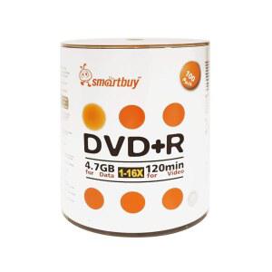 스마트 바이 200팩 DVD+R 4.7GB 16배 로고 공백 데이터 비디오 영화 녹화 가능 디스크, 200 디스크 200pk
