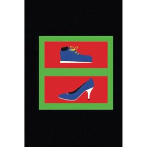신발 노트: 백지, 학교, 대학, 미술, 수학, 컴퓨터, 과학, 학생, 예술가 등을 위한 POP ART 표지가 있는 120페이지 6 u201Dx9 u201D 패드... 빈 캔버스용: 크리에이티브
