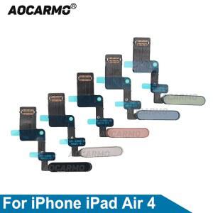 Aocarmo For iPad Air 4세 터치 ID 지문인식 전원 버튼 포함 플렉스 케이블 Air4 A2316 A2324A2325 A2072 교체품