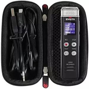 허미셸 하드 트래블 케이스 - EVISTR 64GB / 소니 ICD-PX370 EVIDA 디지털 음성 녹음기(단 해당)에