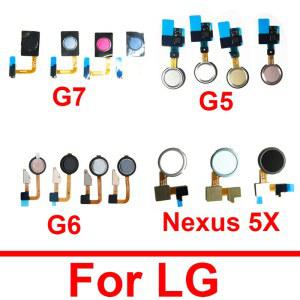 홈 버튼 지문 센서 플렉스 케이블 LG 호환 g7 g6 g5 용 nexus 5x 메뉴 리턴 터치 센서 플렉스 리본 수리 부품 교체
