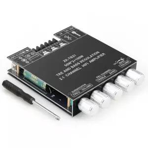 ZK-TB21 50WX2+100W 전력 증폭기 보드 블루투스 및 AUX 입력이 포함된 TPA3116D2 칩 2.1채널 오디오
