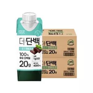 [빙그레] 더단백 드링크 민트초코 250ml 36팩