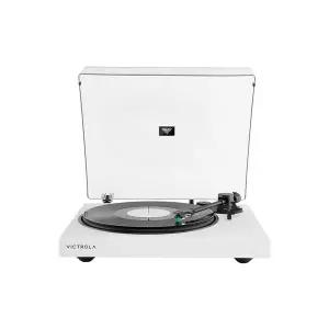 빅트롤라 Wave 턴테이블 포노 프리앰프 LP 플레이어 블루투스 스피커 화이트