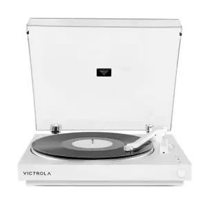 빅트롤라 Automatic 하이파이 턴테이블 LP 플레이어 블루투스 스피커 화이트