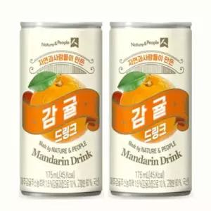 제주감귤 드링크 과즙음료 캔음료 음료수 175ml 60캔 GST MNS