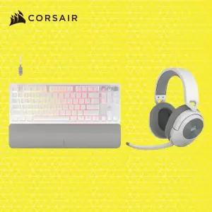 커세어 키보드 K70 MGX TKL 자석축 + 헤드셋 HS55 무선 화이트 MNS