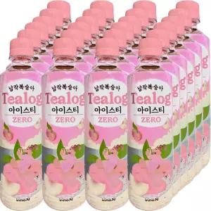 티로그 아이스티 제로 납작복숭아  500ml 24개 1박스