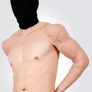 할로윈 의상 가짜 근육 몸짱슈트 팔 코스프레 실리콘 근육옷 귀신 미라 파티 졸업사진 머슬