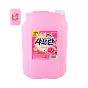 핑크 섬유유연제 샤프란 20L 업소용 대용량 기관 말통