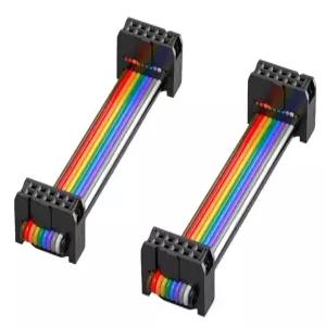 JUXINICE IDC 리본 케이블 2.54mm 10핀 - 2팩 레인보우 FPC 플렉스 와이어 LED 스크린 수리 및 JTAG