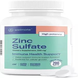 WELMATE Zinc Sulfate 220mg 정제  200개