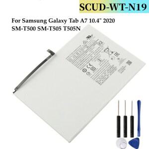 삼성 호환 갤럭시 호환 탭 A7 T505C T500 태블릿 배터리 + 구 용 새 SCUD WT N19 7040mAh 교체 용 배터리