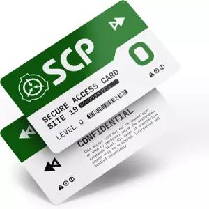 SCP 재단 프로그래머블 NFC 액세스 카드(레벨 0 녹색)