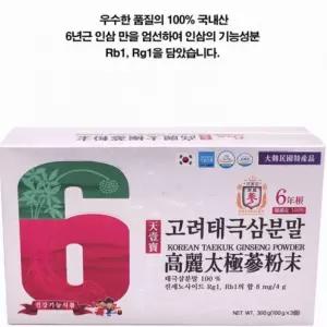분말 300g 태극삼 % 6년근 100