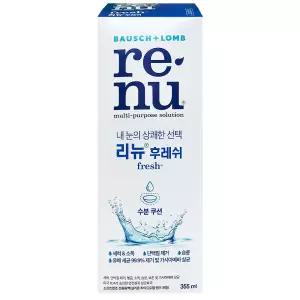 바슈롬 리뉴 후레쉬용액 355ml ~ 렌즈 단백질제거 세척 세정제 세정액 세척액