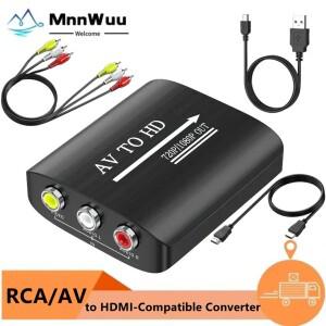 PS1PS2Xbox 360WIIN64SNESSTBVHSVCR블루레이용 AV-HDMI 호환 변환기 1080P 어댑터