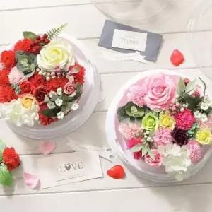 카네이션 원형 케이크 비누꽃 용돈 박스 어버이날 선물