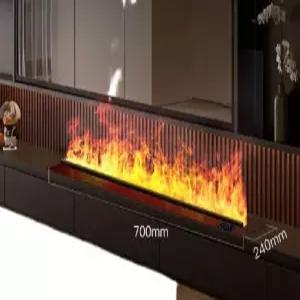 매립형 전기 벽난로 4D 불멍 가습기 수증기 LED 거실 인테리어