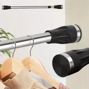 옷장 옷걸이 원형 안전 스테인리스 압축봉 강력 행거