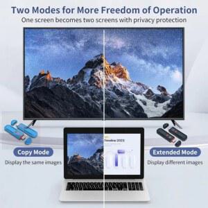 호환 4K 무선 HD 비디오 오디오 송수신기 연장기 50M 5 8G HD 무선 TV 스틱 디스플레이 동글 모니터 TV PC용