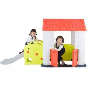 에듀플레이하우스3 미끄럼틀 놀이집 (코랄) 어린이 실내놀이 생일선물