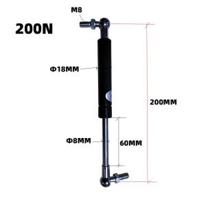 200N20kg 프레스 가스 스프링 공압 드로우 Ste H08-18-060-200-M8-200N 자동 도어용 중심 거리: 200mm