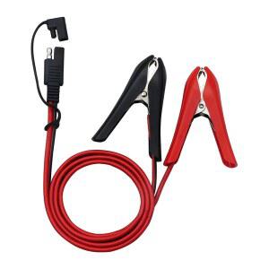 호환 100CM 14AWG 악어 악어 클립-SAE 커넥터 퀵 릴리스 빠른 연결 해제 자동차 태양 광 충전 연장 케이블